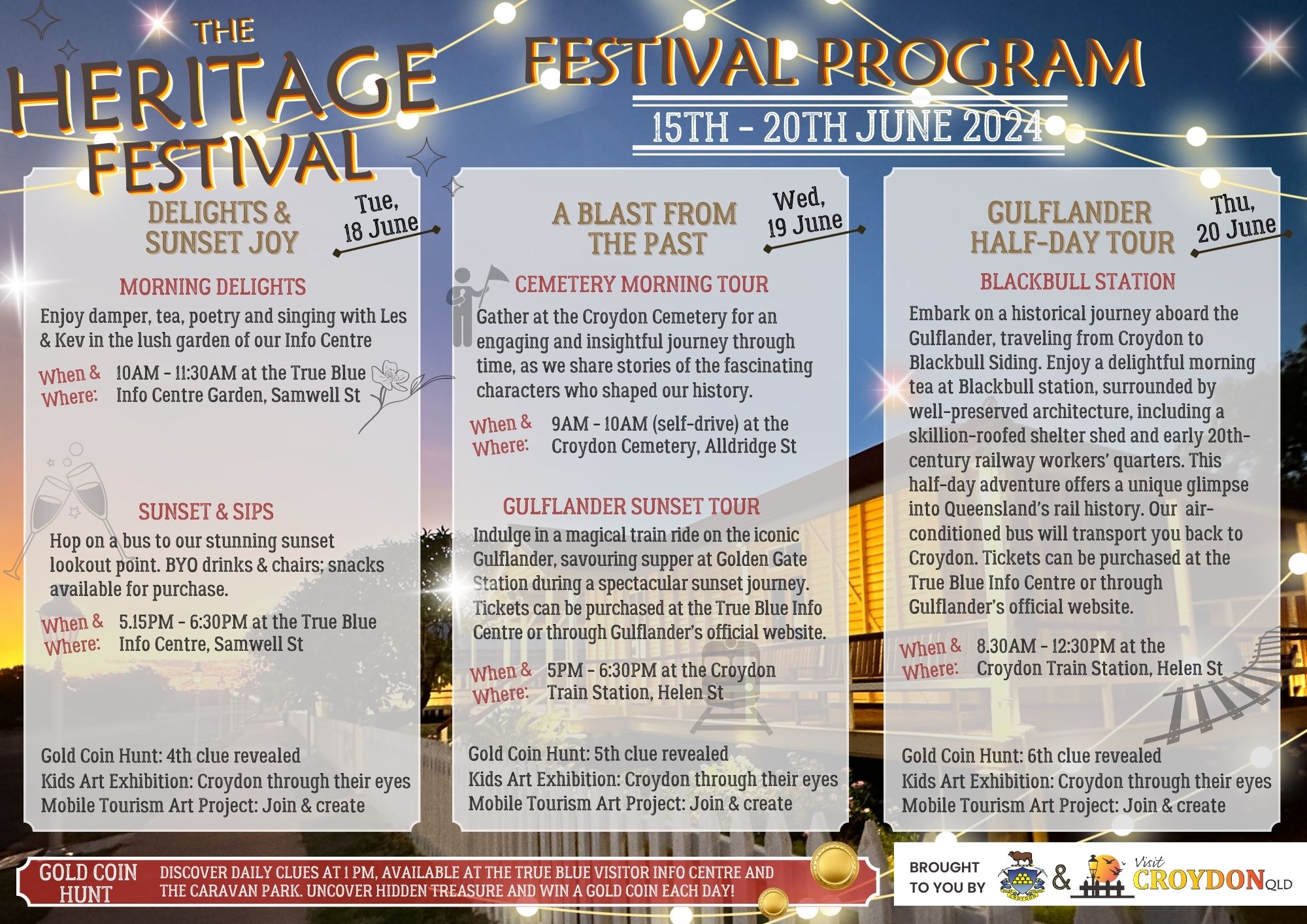 Heritage Festival 2024 Croydon Shire Council Tourism