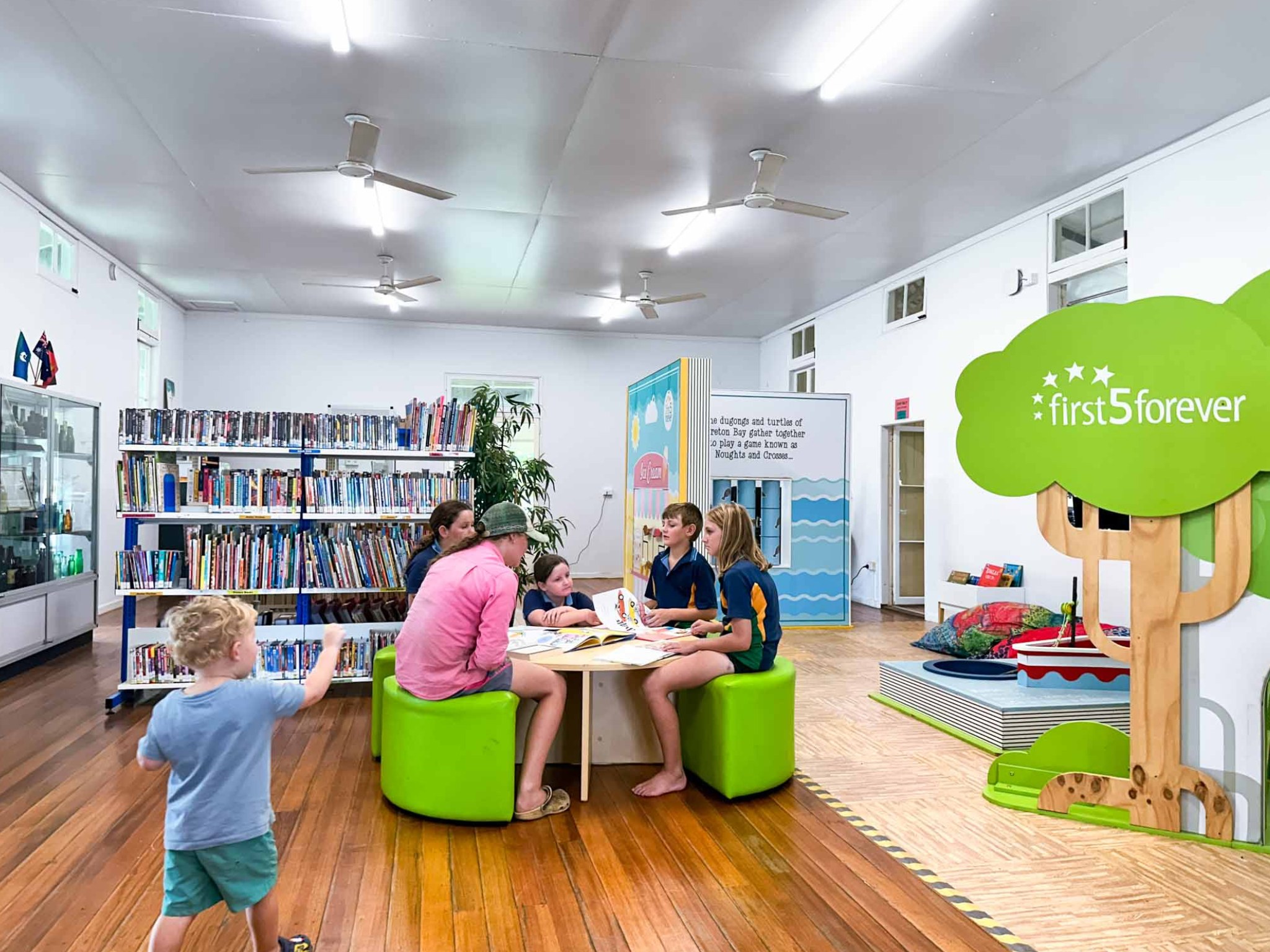 Library inside kids